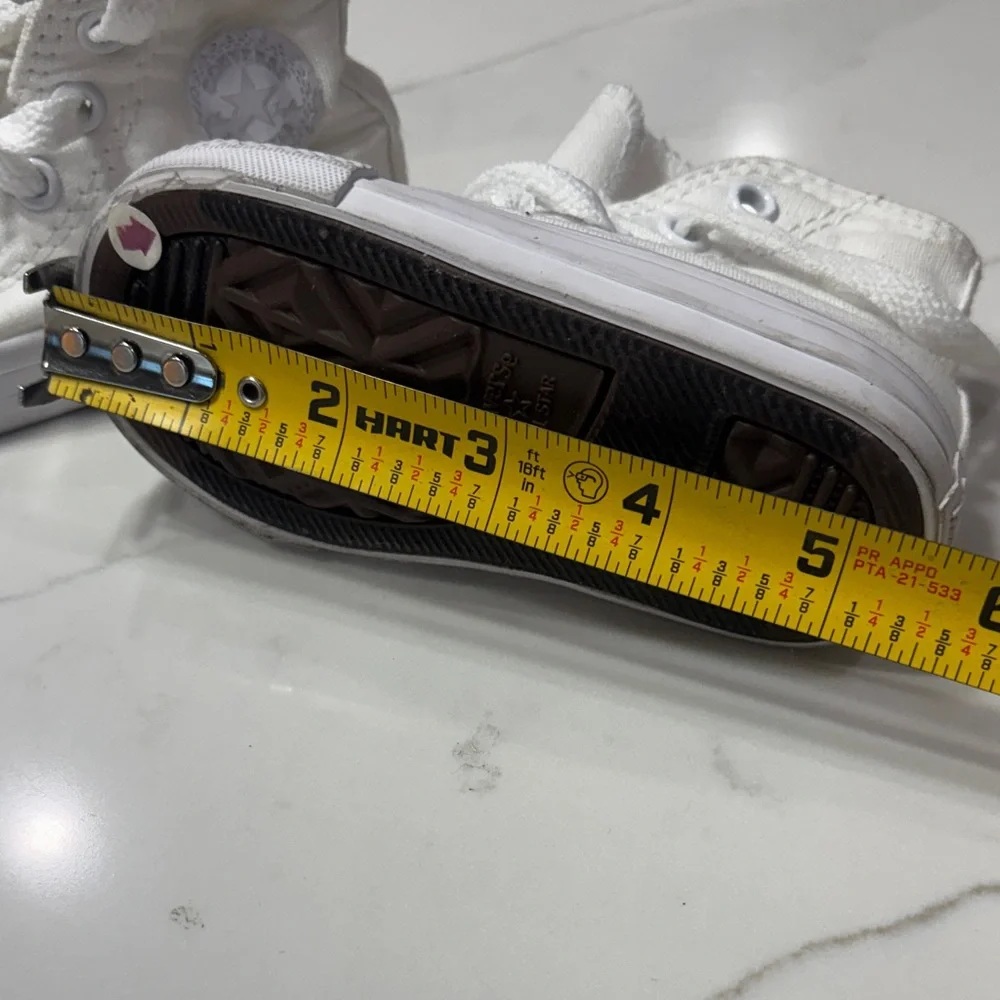 Converse Kids High-Top Canvas Sneakers in Off-White/Cream